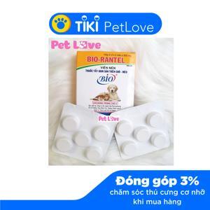 Thuốc trị giun sán trên chó mèo - Bio - Rantel (Hộp 10 viên)