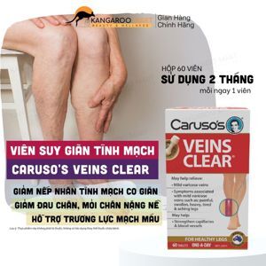 Thuốc trị suy giãn tĩnh mạch Caruso’s Veins Clear 60 viên