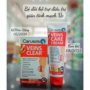 Thuốc trị suy giãn tĩnh mạch Caruso’s Veins Clear 60 viên