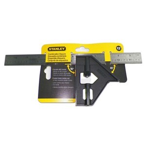 Thước vuông kết hợp cán cầm nhựa Stanley 46-012, 12”