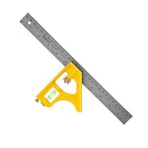Thước vuông kết hợp cán cầm nhựa Stanley 46-012, 12”