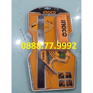 Thước vuông kết hợp cán nhựa Ingco HSR530255