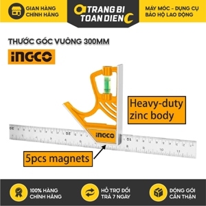 Thước vuông kết hợp cán nhựa Ingco HSR530255