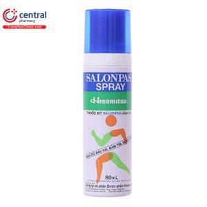 Thuốc xịt giảm đau Salonpas Spray, Chai 80ml