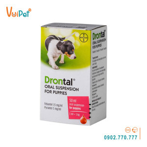 Thuốc xổ giun sán cho mèo Bayer Drontal 1 hộp x 8 viên