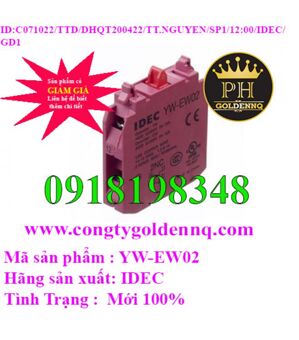 Tiếp điểm phụ Idec Izumi YW-EW02