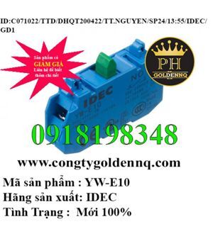 Tiếp điểm phụ Idec YW-E10