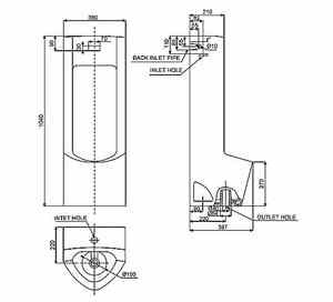 Tiểu nam cảm ứng đặt sàn American Standard WP-6602