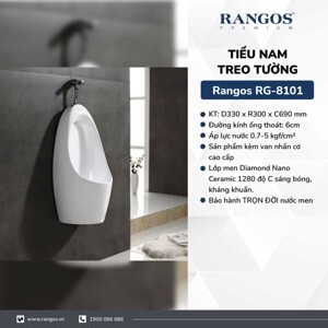 Tiểu nam treo tường Rangos RG-8101