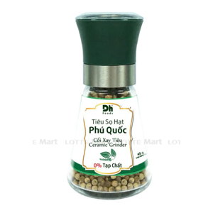 Tiêu sọ hạt Phú Quốc có nắp xay DH Foods hũ 45g