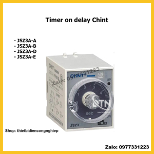 Timer on delay Chint 2NO-2NC JSZ3A-E