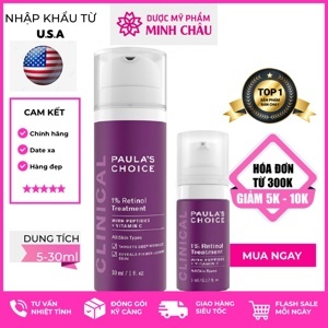 Tinh chất điều trị thâm mụn, thâm nám, chống lão hóa Paula's Choice 1% Retinol Clinical 5ml