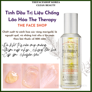 Tinh chất dưỡng da The Therapy Oil Drop Anti Aging Serum