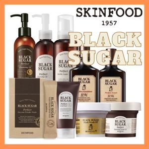 Tinh chất dưỡng đầu tiên chiết xuất đường đen và rượu gạo tinh chất Skinfood Black Sugar Perfect First Serum 2X Light 120ml