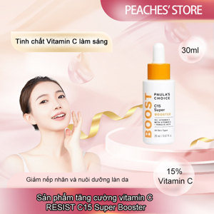 Tinh chất hỗ trợ điều trị lão hóa chứa Vitamin C PAULA'S CHOICE Resist C15 Super Booster 20ml