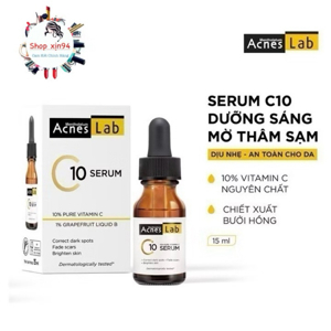 Tinh chất làm mờ sẹo & vết thâm Acnes C10 For Scar & Black Spot Treatment 15ml