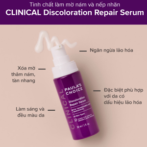 Tinh chất làm mờ thâm nám và đều màu da tối ưu Paula's Choice Clinical Discoloration Repair Serum 30ml