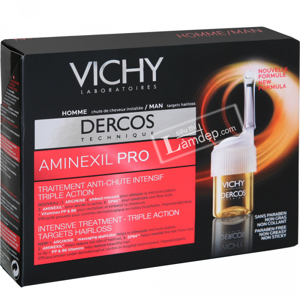 Tinh chất ngăn ngừa giảm rụng tóc cho nam Vichy Dercos Aminexil Pro