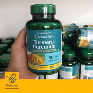 Tinh chất nghệ vàng curcumin puritan's pride 500mg hộp 180 viên của Mỹ