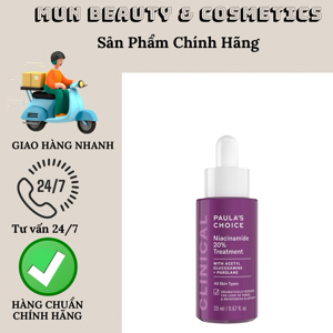 Tinh chất se khít lỗ chân lông tối ưu Paula's Choice Clinical Niacinamide 20% Treatment 20ml