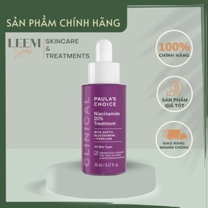 Tinh chất se khít lỗ chân lông tối ưu Paula's Choice Clinical Niacinamide 20% Treatment 20ml