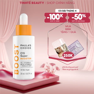 Tinh chất tăng cường làm sáng da ngăn ngừa lão hóa chứa Vitamin C Paula's Choice C15 Super Booster 20ml