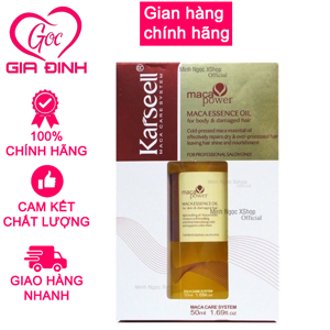 Tinh dầu dưỡng bóng tóc chống chẻ ngọn Karseell Maca Oil - 50ml