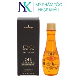 Tinh dầu dưỡng tóc cho tóc dày Schwarzkopf BC Oil Miracle Finishing Treatment - 100ml