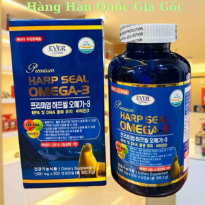 Tinh Dầu Hải Cẩu Hàn Quốc New Omega 3 Harp Seal Oil Hộp 300 Viên