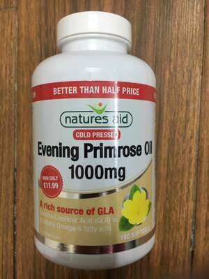 Tinh dầu hoa anh thảo Natures Aid Evening Primrose Oil 180 viên