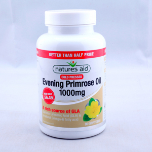 Tinh dầu hoa anh thảo Natures Aid Evening Primrose Oil 180 viên