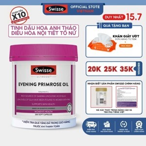 Tinh dầu hoa anh thảo Swisse Evening Primrose Oil của Úc