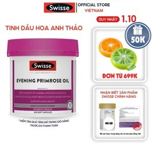 Tinh dầu hoa anh thảo Swisse Evening Primrose Oil của Úc