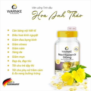 Tinh dầu hoa anh thảo Warnke Nachtkerzenol 500mg - 100v