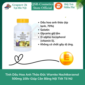 Tinh dầu hoa anh thảo Warnke Nachtkerzenol 500mg - 100v