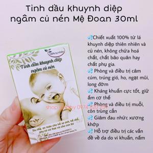 Tinh dầu khuynh diệp ngâm củ nén Mệ Đoan 30ml