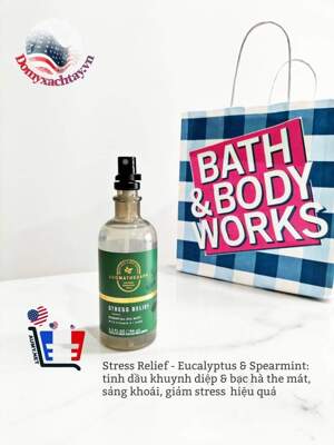 Tinh dầu massage Bath & Body Works Aromatherapy Eucalyptus Spearmint