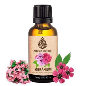 Tinh dầu phong lữ Milaganics Geranium Essential Oil 30ml