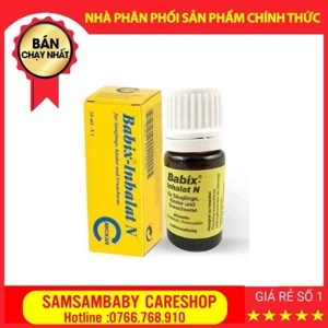 Tinh dầu trị cảm cúm, nghẹt mũi Babix Inhalat N, 10ml