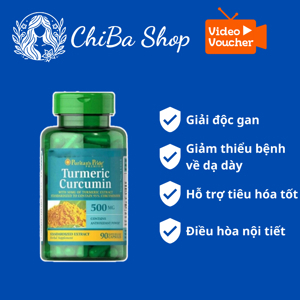 Tinh nghệ vàng Curcumin Puritan's Pride của Mỹ - 500mg, 90 viên