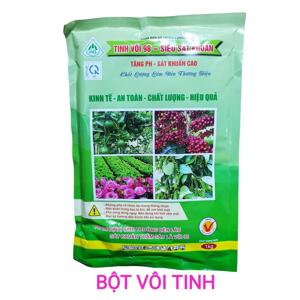 Tinh Vôi 98 – Siêu Sát Khuẩn Gói 1Kg - cung cẤp canxi - cải thiện độ Ph - cải tạo đất - không lẫn tạp chất