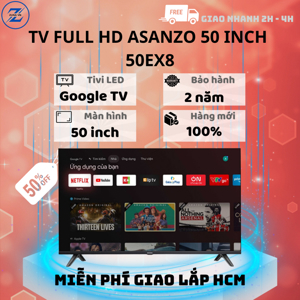 Smart Tivi Asanzo 4K 50 inch 50EX8