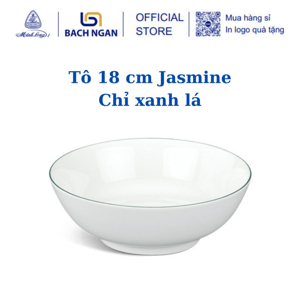 Tô 18cm Jasmine Chỉ Xanh Lá