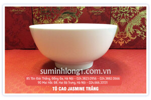 Tô cao 15 cm Jasmine Trắng