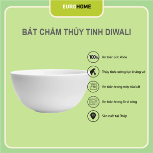 Tô thủy tinh Luminarc Diwali White D7410 - 21cm