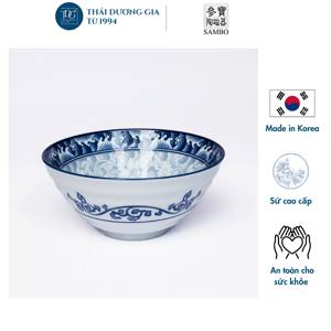 Tô oval sứ Sambo MD-046 14,5cm
