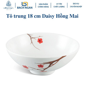 Tô trung 18 cm – Daisy – Hồng Mai