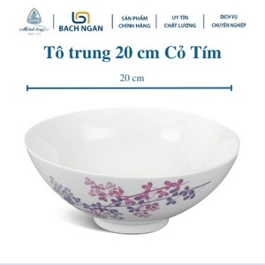 Tô trung 20 cm – Daisy – Cỏ Tím