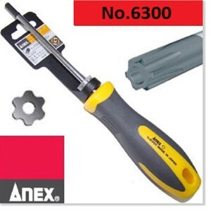 Tô vít hoa thị có lỗ Anex No.6300 T30x115