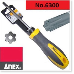 Tô vít hoa thị có lỗ Anex No.6300 T9x60